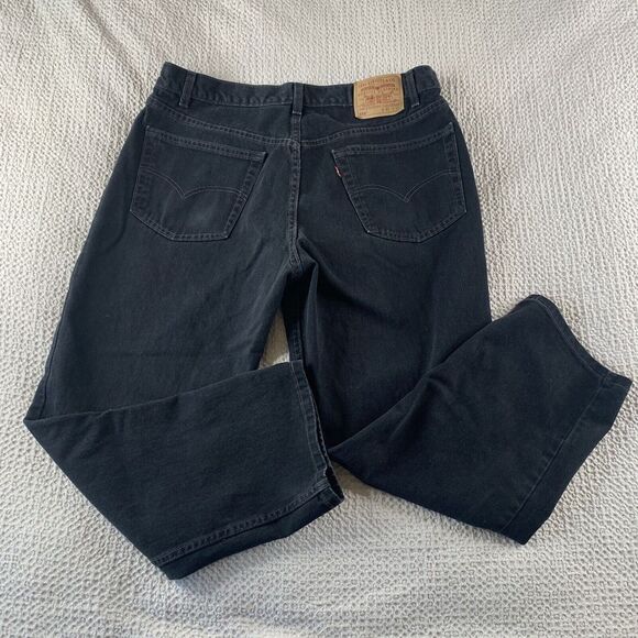 Levi's 550 40 X 30 Red Tab Black Jeans Relaxed Fit Pants EUC VINTAGE USA Made - Picture 2 of 8